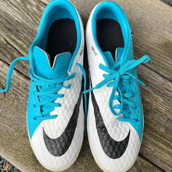 NIKE HypervenomX Phatal 3 IC Motion Non-Marking Blue Indoor Court Shoe Size 9 - Picture 6 of 7